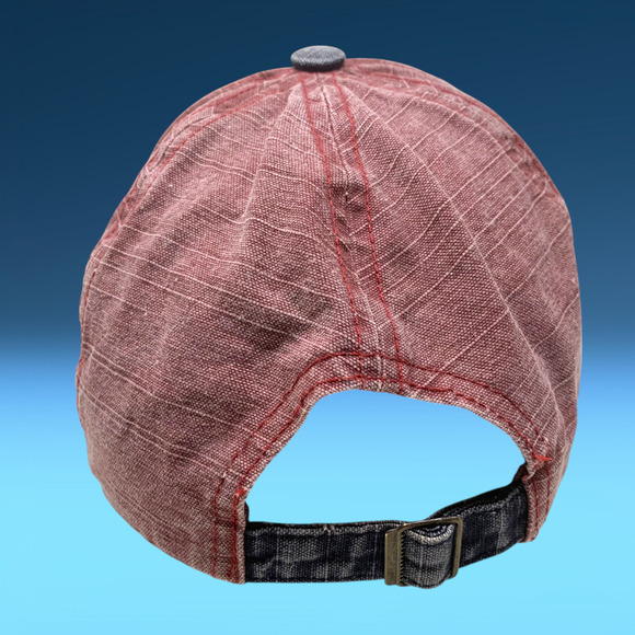 Motors Racing Team Distressed Baseball Cap Ripstop Canvas Strapback Dad Hat - Picture 4 of 5